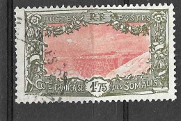 COSTA DEI SOMALI - 1915 - PONTE FERROVIARIO - FR. 1,00 -USATO (YVERT 97 - MICHEL 113) - Used Stamps