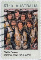 AUSTRALIA 2020 $1.10 Multicoloured, Anzac Day-Paintings - "Bomber Crew" 1944 AWM, Die-Cut Self Adhesive SG 5243 FU - Used Stamps