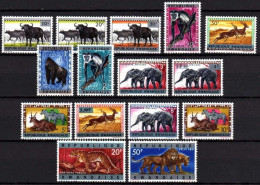 Rwanda - 52/66 - Animaux Surchargés - 1964 - MNH - Unused Stamps