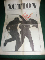 MAI 1968 ET APRES : JOURNAL " ACTION " N° 4 DU JEUDI 5 JUIN 1968 : " FORCE RESTE A LA GREVE " - 1950 - Oggi