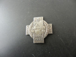 Old Badge Schweiz Suisse Svizzera Switzerland - Turnkreuz Aarberg 1921 - Zonder Classificatie