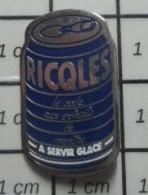 912c Pin's Pins / Beau Et Rare / BOISSONS / CANETTE DE BOISSON A LA MENTHE RICQLES - Boissons