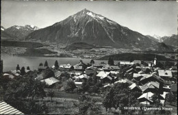 11306360 Sigriswil Teilansicht Mit Thunersee Niesen Berner Oberland Sigriswil - Sonstige & Ohne Zuordnung