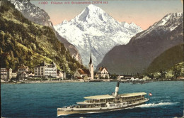 11306348 Flueelen UR Panorama Mit Bristenstock Vierwaldstaettersee Schiff Glarne - Andere & Zonder Classificatie