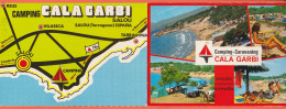 31826 / ⭐ ◉ Rare Double Carte SALOU Tarragona Camping-Caravaning CALA GARBI  Automobiles 1965s Cppub  - Tarragona