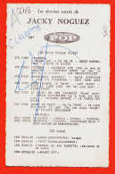 31556 / ♥️ ⭐ ◉ Autographe Dedicace JACKY NOGUEZ Accordéon CRUCIANELLI  " A Claudette " Photo Andre NISAK Disques POP - Cantanti E Musicisti