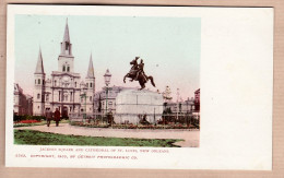 31947 / NEW-ORLEANS Louisiana-LA JACKSON Square And Cathedral Of ST SAINT-LOUIS-DETROIT PHOTOGRAPHIC Co N°5363 - New Orleans