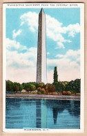 31754 / ⭐ ◉ WASHINGTON MONUMENT FROM POTOMAC RIVER 1910 1920s Pyramid Pure Aluminium Published REYNOLDS Co - Andere Monumente & Gebäude