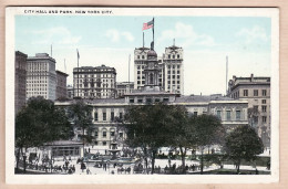 31774 / ⭐ ◉ NEW-YORK City-Hall And Park 1920s Coast 500.000$ Erected 1803 CENTURY PC&Nov Co - Otros Monumentos Y Edificios