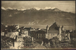 11306324 Lausanne VD Le Chateau Et Les Alpes De Savoie Lac Leman Lausanne - Altri & Non Classificati