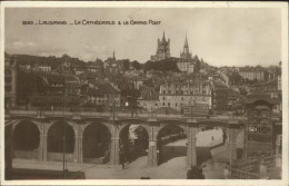 11306323 Lausanne VD Le Grand Pont Et La Cathedrale Lausanne - Other & Unclassified