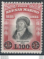 1948 San Marino Delfico Sopr. MNH Sass. N. 341 - Andere & Zonder Classificatie