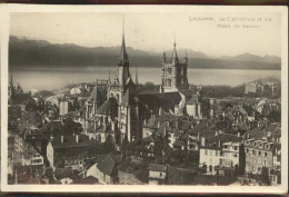 11306322 Lausanne VD Chateau Et Cathedrale Lac Leman Alpes De Savoie Lausanne - Sonstige & Ohne Zuordnung