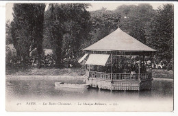 31568 / ⭐ ◉ PARIS XIX Parc Des BUTTES-CHAUMONT Kiosque Sur Le LAC Jour De Concert MUSIQUE MILITAIRE 1910s LEVY 410 - Paris (19)