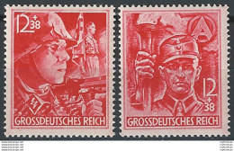 1945 Germania Reich SA + SS 2v. MNH Unif N. 825/26 - Altri & Non Classificati