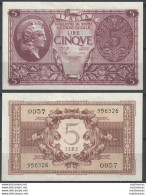 1944-52 Lire 5 Atena Elmata FDS BI 67 Alfa - Andere & Zonder Classificatie