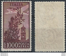 1948 Italia Lire 1000 Campidoglio MNH Sass. N. A145 Var. - 1946-60: Nuevos