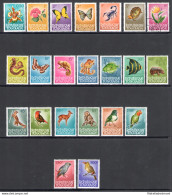 1964-65 Togo Repubblica - Catalogo Yvert N. 394-405 + Posta Aerea N. 39-42 - Flora E Fauna - 22 Valori - MNH** - Other & Unclassified