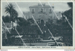 Bi585 Cartolina Porto D'ischia Casino Reale Stabilimento Militare Napoli - Napoli (Neapel)