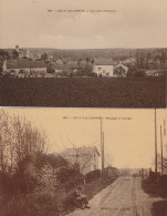 JOUY LE COMTE VUE PANORAMIQUE + PASSAGE A NIVEAU RARE (PARMAIN) - Parmain