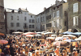 12 - Villefranche De Rouergue - Un Jour De Marché, Place Notre Dame - Villefranche De Rouergue