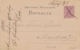 Ganzsache 5 Pfennig - Briefträgerentwertung 1880 P10 - Cartoline