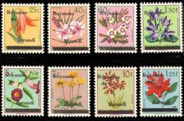 Burundi - 1/7 + 3A - Fleurs Surchargées - 1962 - MNH - Nuovi