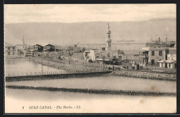 CPA Suez, Suez Canal, The Docks  - Andere & Zonder Classificatie