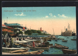 CPA Port-Said, General View Of The Quai  - Otros & Sin Clasificación