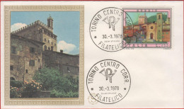 ITALIA - ITALIE - ITALY - 1978 - 70 Gubbio, Palazzo Dei Consoli - Turismo - FDC Filagrano Gold - FDC