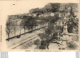 D88  EPINAL  Quai De Juillet Et Monument Commémoratif  ..... - Epinal