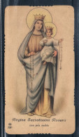 Regina Sacratissimi Rosarii, Preghiera Del 7 Settembre 1912 - Devotieprenten