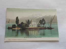 ILE DE CLARENS ET LA DENT DU MIDI ( SUISSE SWITZERLAND ) VUE EN GROS PLAN COLORISER 190? - Autres & Non Classés