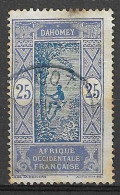 DAHOMEY - 1913 - CENT. 25 - USATO (YVERT 55 - MICHEL 48) - Oblitérés
