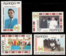 Rwanda - 1301/1304 - Independance - 1985 - MNH - Ungebraucht