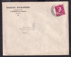 DDGG 157 -- Enveloppe TP Moins 10 % Surcharge Typo EXAERDE 1946 - Entete Tissage D' EXAERDE (lez Lokeren) - 1946 -10%