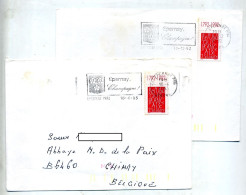 Lettre Flamme Epernay Champagne Curiosite Date - Mechanical Postmarks (Advertisement)