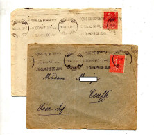 Lettre Flamme Bordeaux Foire  Sur Semeuse Expo - Mechanical Postmarks (Advertisement)