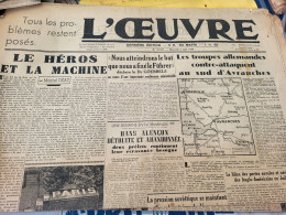 L OEUVRE 44/MARCEL DEAT HEROS /GOEBBELS /AVRANCHES /ALENCON - Altri & Non Classificati