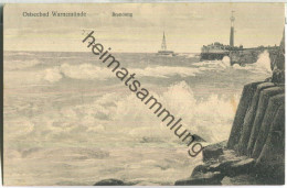 Warnemünde - Brandung - Feldpost - Verlag Julius Simonsen Oldenburg - Rostock