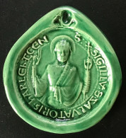 Reproduction Moulage Ancien Sceau Plâtre & Céramique - St-Salvatorskapittel Harelbeke 1223 - Seals