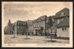 AK Mainz A. Rh., Verwaltungsgebäude Des Städtischen Krankenhauses  - Mainz