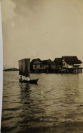 Singapore // Carte Photo RPPC // Malay Boat And Water Village 19?? - Singapore