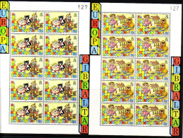 GIBRALTAR MI-NR. 563-564 POSTFRISCH(MINT) KLEINBOGENSATZ EUROPA 1989 KINDERSPIELE - 1989