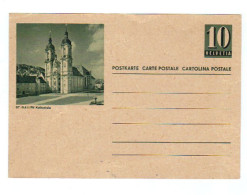 Schweiz, Ca.1930(?), Ungebr. Bildpostkarte Von St. Gallen (12248E) - Stamped Stationery