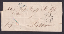 Altdeutschland Preussen Stadtberge Westfalen Lichtenau Brief Vom 10.2.1855 - Prephilately