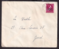 DDGG 164 -- Enveloppe TP Moins 10 % Surcharge Locale GOSSELIES 1946 -Verso Expéditeur Arthur Lagneaux - 1946 -10%