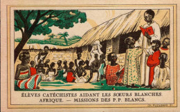 L' OEUVRE DE LA PROPAGATION DE LA FOI. . . N°9. AUX INDES . ELEVES CATECHISTES AIDANT LES SOEURS    . .  .  ( PLESSARD ) - Misiones