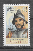 USA 1992.  Cabrillo Sc 2704  (**) - Unused Stamps