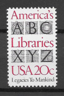 USA 1982.  Libraries Sc 2015  (**) - Unused Stamps